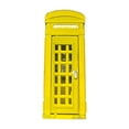 thumbnail image 1 of telefónica en miniatura a escala 1/64, coleccionable, puerta que se puede abrir, simulación de casa de muñecas, decoración retro, mini diorama. Amarillo, 1 of 8