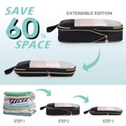 TRIPGEAR Mesh Travel Packing Cubes,Lightweight Organizer Bags for Luggage Storage