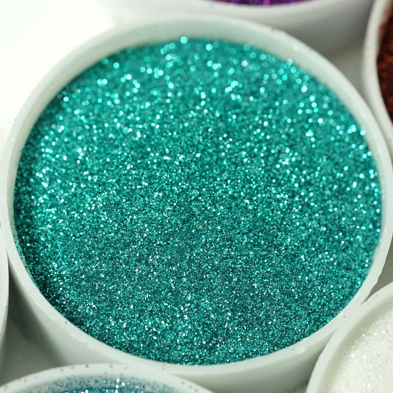 BalsaCircle 1 lb Aqua Shimmering Extra Fine Craft Glitter Wedding