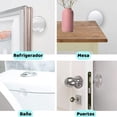 thumbnail image 4 of Protector De Pared tope de puerta silicona kit 12 unidades transparente, 4 of 8