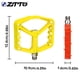 thumbnail image 4 of ZTTO MG5 1 par de nylon Pedal de bicicleta Pedal de acero Puntos Reemplazo Pines Amplia Superficie Bike Pedales Reemplazo Ciclo Piezas Suministros Amarillo sidaley OD002864-06B, 4 of 6