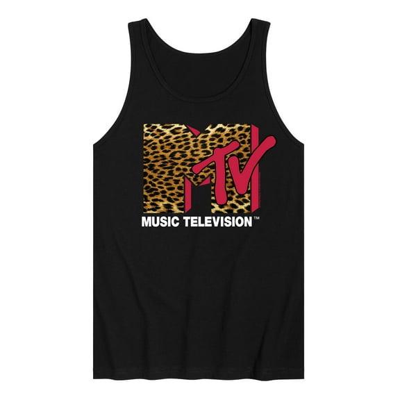 MTV - Leopard MTV Logo - Men's Jersey Tank Top