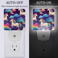 thumbnail image 2 of Rainbow Unicorns LED Square Night Lights - Bedside Lighting Solution for a Soothing Ambience in Any Room - Energy Efficient and Sleek Design - Set of 2, 2 of 6