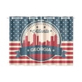 thumbnail image 2 of CADecor Vintage Georgia State Atlanta SkylineWindow Treatment Panel Curtains Window Curtain Kitchen Curtain,Two Piece 26x39 Inches, 2 of 4