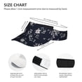 thumbnail image 3 of Kdxio Retro Flower Print Sun Visor Hat Golf Visor Adjustable Velcro Outdoor Sports Cap for Men Women, 3 of 7