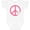 AA-White, variant on Inktastic Peace Sign Cute Daisy Flowers Girls Baby Bodysuit