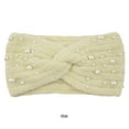 thumbnail image 3 of Sonducket Manténgase abrigado con estilo, cómodo calentador de orejas, diadema de invierno, diademas cruzadas de punto Nueva Perla, portátil Accesorios de disfraces Beige, 3 of 6