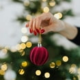 thumbnail image 6 of Plastic Flocked Christmas Balls for Tree Decoration and Holiday Gifts in Multiple Colors, 6 of 9