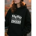 thumbnail image 3 of Winter Holiday Christmas Hoodie for Men Women, Holiday Pullover Hooded Sweatshirt, Cozy Cotton Poly Blend, Funny Winter Xmas Gift Outfit, 3 of 5