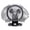 Black With Grey, variant on Ozeri Brezza 360 10" Oscillating Table Fan, with Orbital Motion Technology
