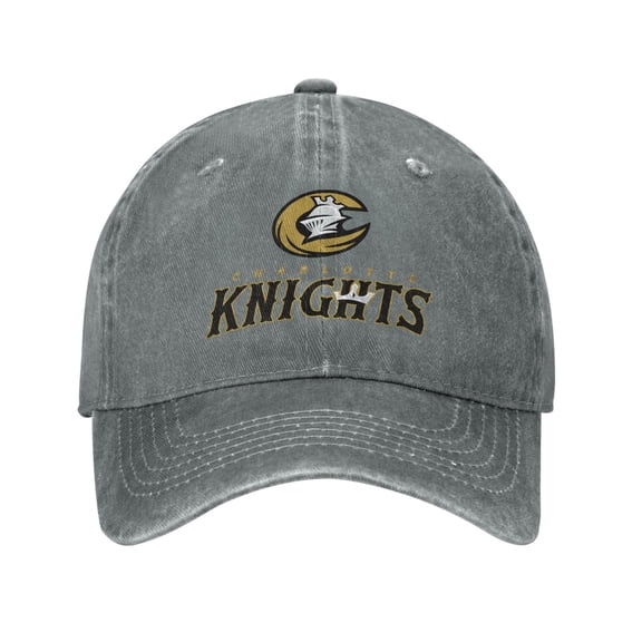 Charlotte Knights Hat Adult Adjustable Classic Washed Casquette Cap Hat Baseball Cap