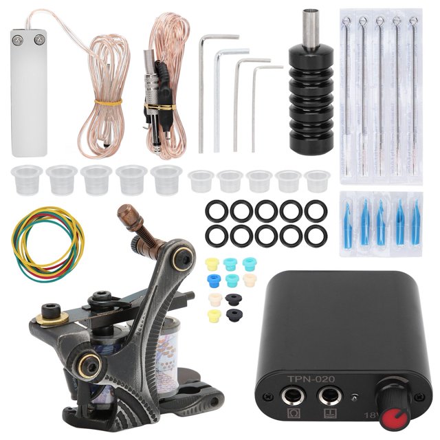 Kit de máquina de tatuaje, kit de tatuaje completo Juego de máquina de tatuaje profesional Kit completo de máquina de tatuaje diseñado para profesionales