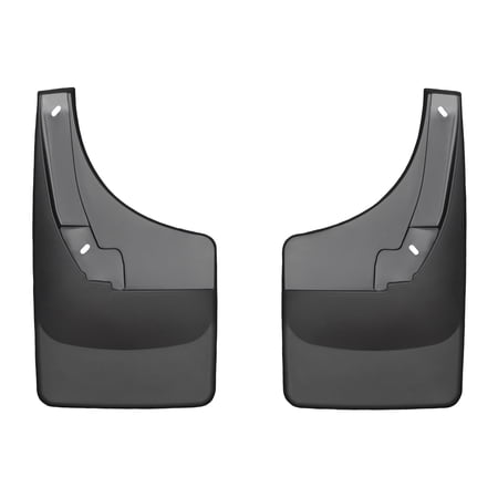 WeatherTech Custom No Drill Splash Guard MudFlaps compatible with Ram 1500, Ram 2500/3500, Ram Truck 2500/3500, Ram 1500 Classic, Ram Truck 1500 Classic, Rear Pair - Black