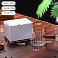 thumbnail image 3 of Espresso Measuring Cup 12 Oz, Espresso Glass Cups with Wood Handle, Milk Frothing Cup, Espresso Cup for Coffee, Milk, Tea or Maple Syrup Serving (Transparent, 12 oz), 3 of 5