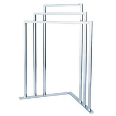 L Shape 3-Tier Iron Construction Corner Towel Rack