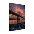 thumbnail image 4 of Trademark Fine Art Christopher R Veizaga Manhattan Bridge Wide Angle Canvas Wall Art, 4 of 4