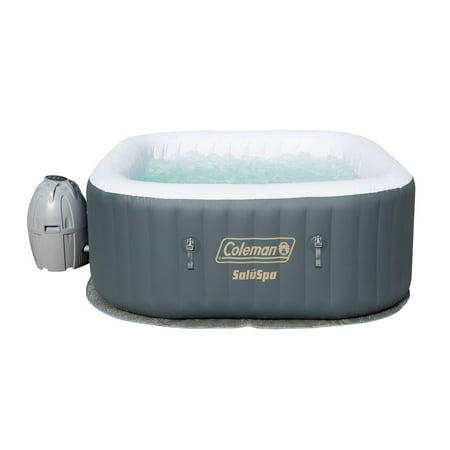 Coleman SaluSpa 4 Person Portable Inflatable Outdoor AirJet Spa Hot Tub,