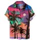 thumbnail image 1 of Men's Hawaiian Printed Button Short Sleeve Shirts Men's Casual Fashion Short Sleeve Shirts, 1 of 3