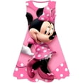 thumbnail image 2 of Disfraz de Minnie Mouse para niñas, vestido de princesa de manga corta, ropa 3D para fiesta de cumpleaños, 2 of 4