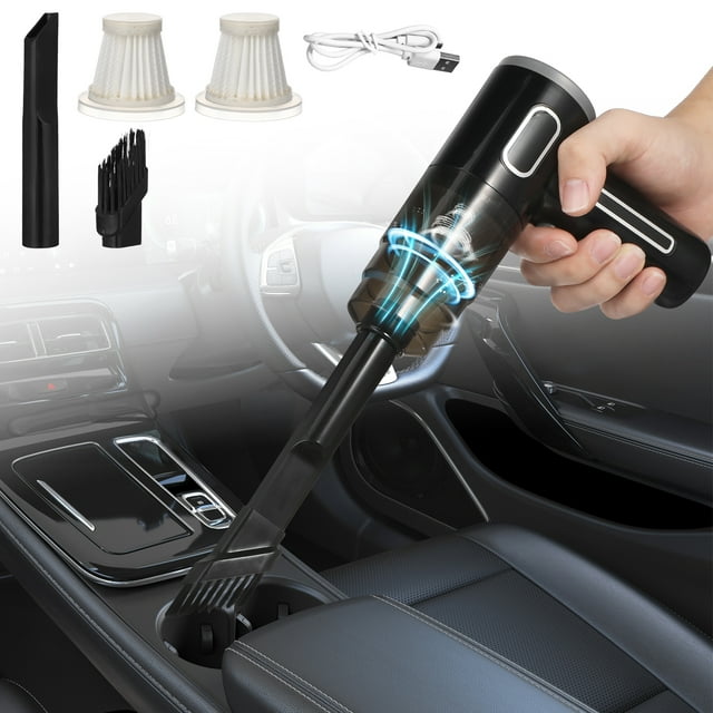 Aspiradora de mano recargable, aspiradora inalámbrica para el hogar y el automóvil.