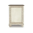 thumbnail image 5 of Signature Design by Ashley Realyn Cottage-Style Mirrored End Table in Antique White, 5 of 8