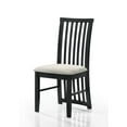 thumbnail image 4 of Home Design Osaka Dining Chair Set of 6, Warm Gray/Black, Slatted Back, Padded Seat, Solid Wood Frame, Modern Style, 4 of 5