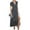 Black White, variant on PRETTYGARDEN Women's Summer Wrap Maxi Dress Casual Boho Floral V Neck Short Sleeve Ruffle Hem Split Beach Long Dresses