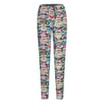 thumbnail image 4 of Mepaouo Christmas Leggings for Women Comfy Festive Holiday Themed High Mid Waisted Leggings(Blue,2XL), 4 of 4