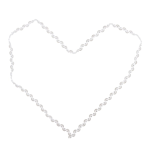 Encaje Rhinestone Ajuste de Cadena de Cierre Ribete de Artesanías DIY Luna