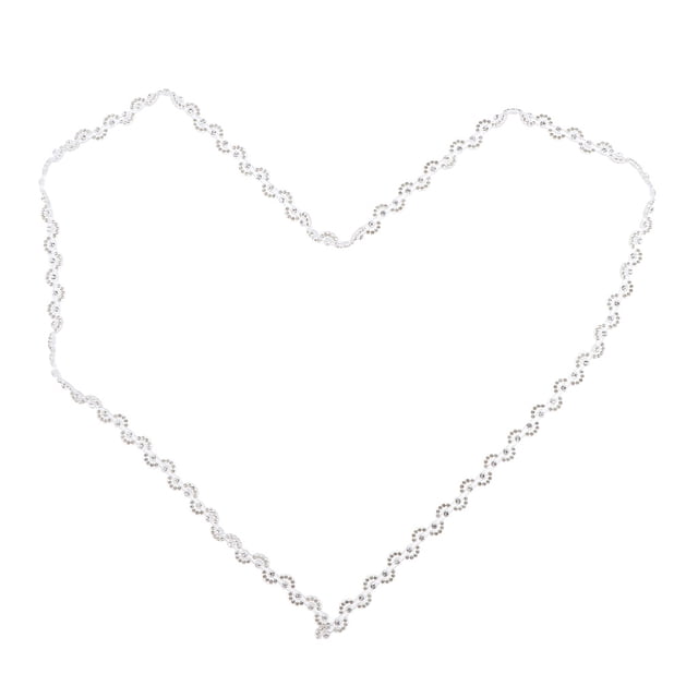 1 yarda de adorno de cadena de diamantes de imitación de cristal para cinturón de novia hecho a mano DIY Luna