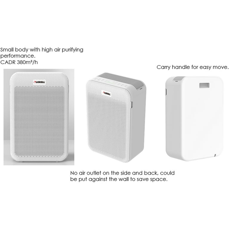 Lorell LLR00204 14 in. 240 Hepa Air Purifier White