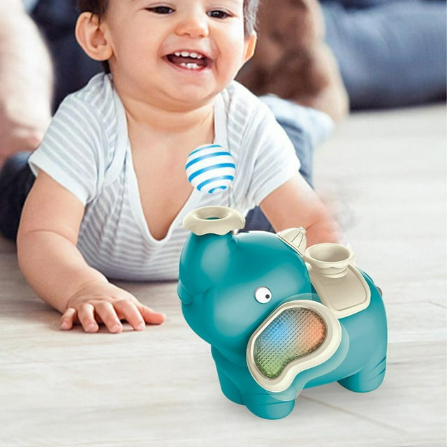 Juguetes de piscina, juguetes para bebés, juguetes para niños pequeños, pelota soplando, aerosol para bebés, música para caminar, juguetes para bebés, pelota flotante para bebés, elefantes bebés simul