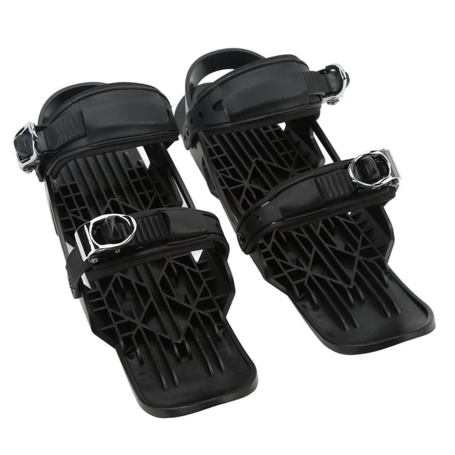 Mini Ski Boots, Metal Buckle Adjustable Binding Easy To Control Free Size Mini Ski Skates Portable For Adults For Competition
