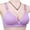 Purple, variant on Women Everyday Bra Daily No Underwire Comfy Front Hollow-Out Padded T-Shirt Bralette V-Neck Supportive Push-Up Brasier, Purple, 34