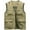 Khaki, variant on Yaoyar Men's Casual Lightweight Outdoor Work Multi Pockets Loose Mountaineering Tooling Outdoor Jackets Thin Sports Quick-drying Loose Vest Army Green L