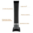 thumbnail image 4 of calefactor eléctrico cerámico portátil 19 m2 negro de torre, 4 of 7