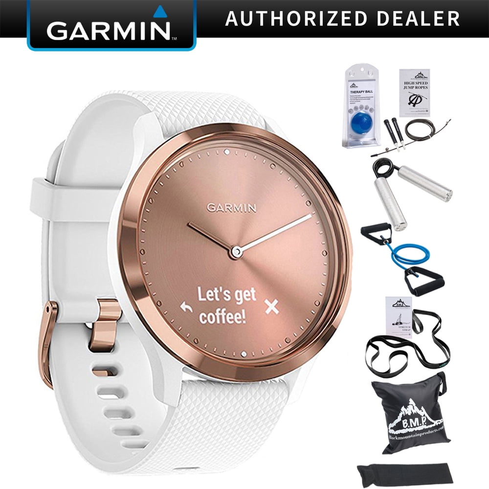 garmin vivomove hr rose gold band