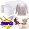 thumbnail image 2 of 300/100 bolsas de té de tela no tejida, bolsas de filtro para infusor de té de especias con cierre de cordón, bolsas de té desechables, bolsas de té vacías, 2 of 5