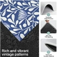 thumbnail image 3 of Blue Floral and Leaf Pattern Kitchen Rugs Sets Of 3,Kitchen Runner Rugs Non Skid Washable,Decorative Kitchen Floor Mats for Kitchen,Sink,Laundry,17"x30"+ 17"x47" + 17"x59", 3 of 6