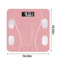 thumbnail image 4 of Riwesomey Báscula inteligente para baño con Bluetooth, de grasa corporal, báscula de peso Digital, aplicación inalámbrica, equilibrio de Medidores de medidas dimensionales Oro rosa Batería, 4 of 6