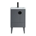 thumbnail image 2 of Venezian Collection - 20" Single Rock Gray Bathroom Vanity, - Black Handles.&nbsp;, 2 of 9