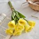 thumbnail image 4 of CaiYueKe Artificial Bellflower Bouquet 7 Stems Fake Flowers Silk Flower Arrangement for Wedding Photography Home Table Decor Vase Filler Centerpiece Party Decoration, 4 of 8