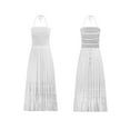 thumbnail image 5 of Women's Y2k Cut Out Backless Maxi Dress Bodycon Long Flowy Dresses Summer Boho Spaghetti Strap Low Cut Cami Dress Clubwear, 5 of 9