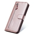 thumbnail image 4 of SaniMore Case for Google Pixel 7 Pro 6.7" 2022, Zipper Wallet Pocket Caed Slots Retro PU Leather Shockproof Drop-proof Flip Kickstand All-around Protective Shell For Google Pixel 7 Pro, Rosegold, 4 of 11