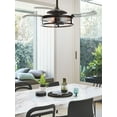 thumbnail image 2 of Fanaway Classic Retractable 4-blade 48-inch 3-light AC Ceiling Fan, Antique Black and Smoke, 2 of 23