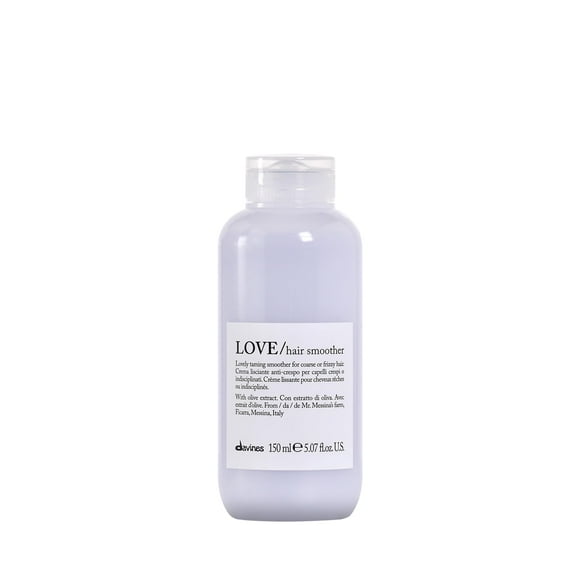 Davines LOVE Hair Smoother, Leave-On Cream To Smooth Frizzy, Unruly Or Wavy Hair Weightlessly, White, 5.07 Fl. Oz.