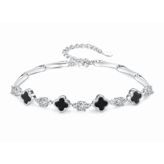 Pulseras Brazaletes Xtellar Trébol Para Mujeres Regalos Plata