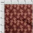 thumbnail image 1 of oneOone Polyester Lycra Fabric Leaves & Floral Block Printed Fabric 1 Yard 56 Inch Wide, 1 of 4