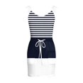 thumbnail image 5 of Womne Dresses Women's Fashion Summer Printed Loose Sleeveless Pocket V-Neck Dress, 5 of 5