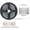 thumbnail image 3 of Battery Operated Lights, Led Strip Lights Battery Powered, Battery Led Light with Led Light Battery Powered Flexible Ribbon Light, 300leds Cool Warming-5M / 16.4ft (Blue), 3 of 7